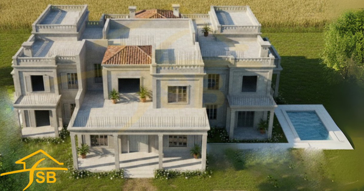 3D Front Elevation 1 Kanal House Plans (2)